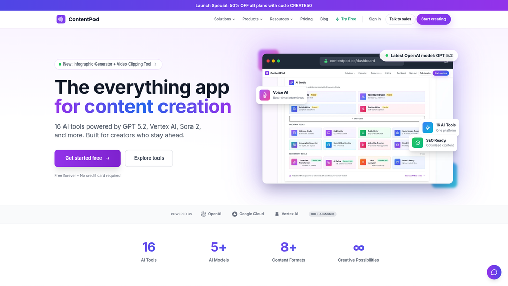 Screenshot of ContentPod