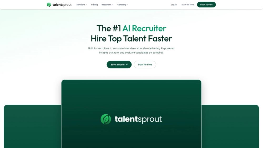 Screenshot of TalentSprout.ai