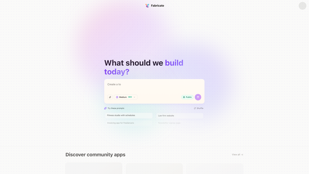 Screenshot of Fabricate Screenshot of Fabricate