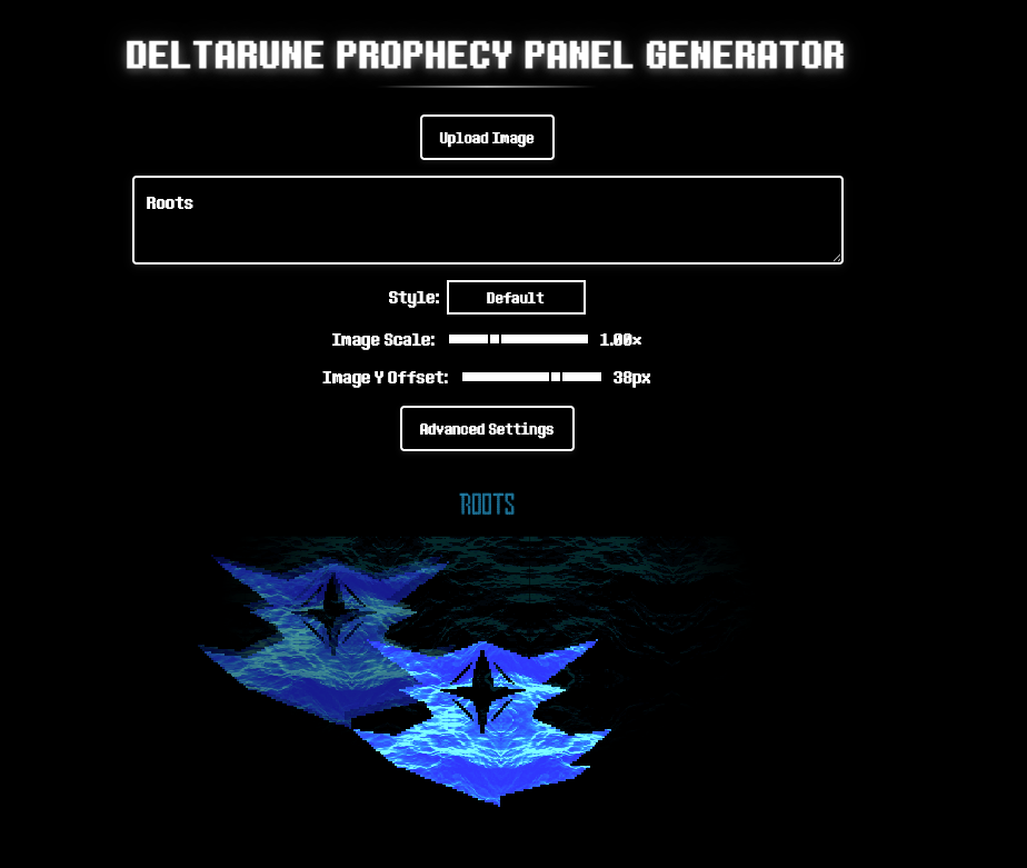 image of Deltarune Prophecy Panel