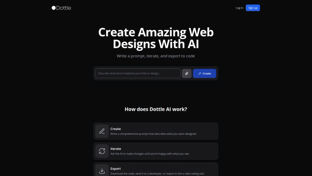 Screenshot of Dottle AI