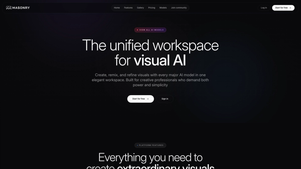 Screenshot of Masonry AI