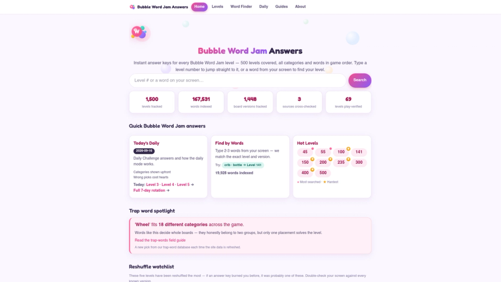 image of Bubble Word Jam Answers image of Bubble Word Jam Answers