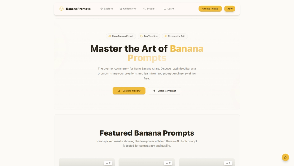 Screenshot of New Nano Banana Prompts