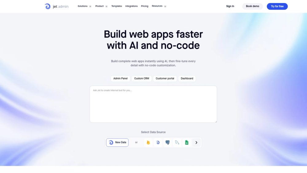 Screenshot of Jet Admin