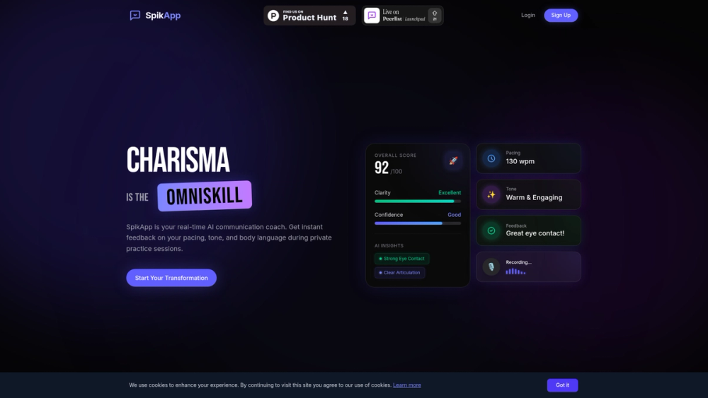 Screenshot of SpikApp Screenshot of SpikApp