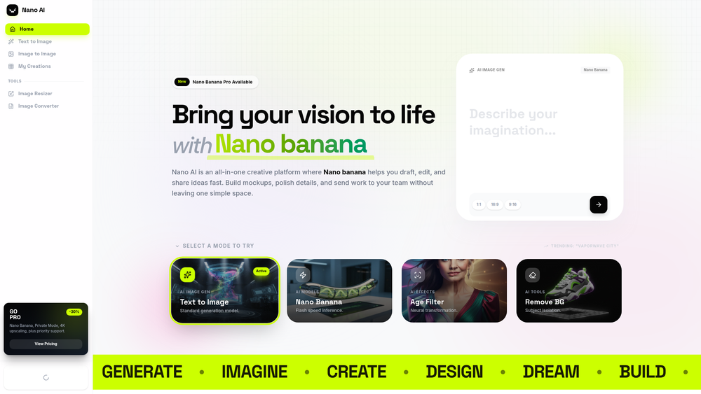 Screenshot of Nano AI Screenshot of Nano AI