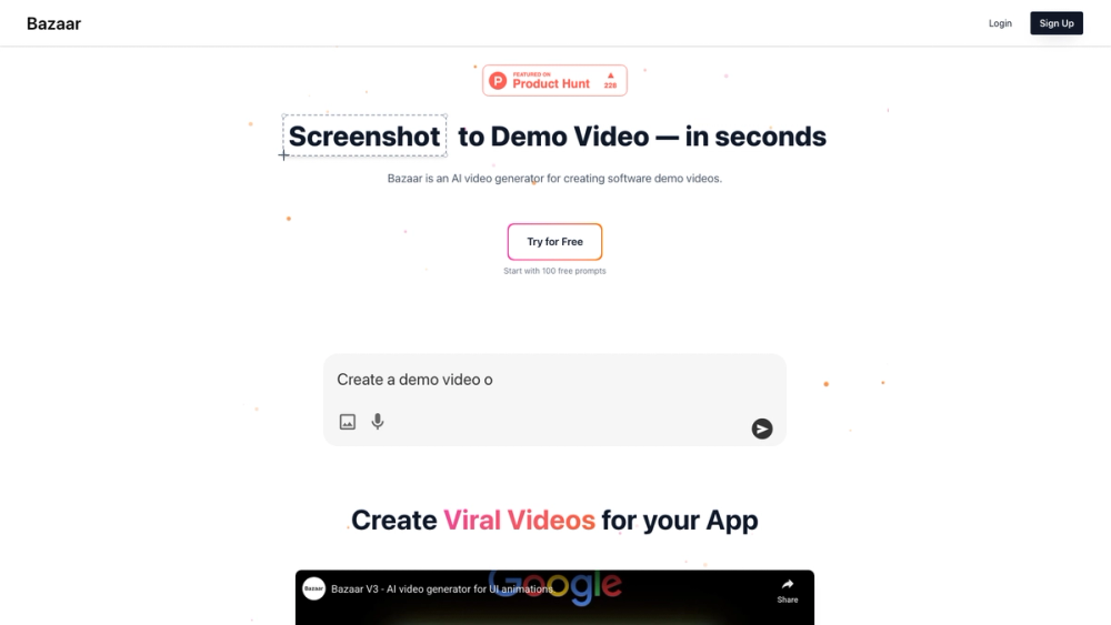 Screenshot of Bazaar