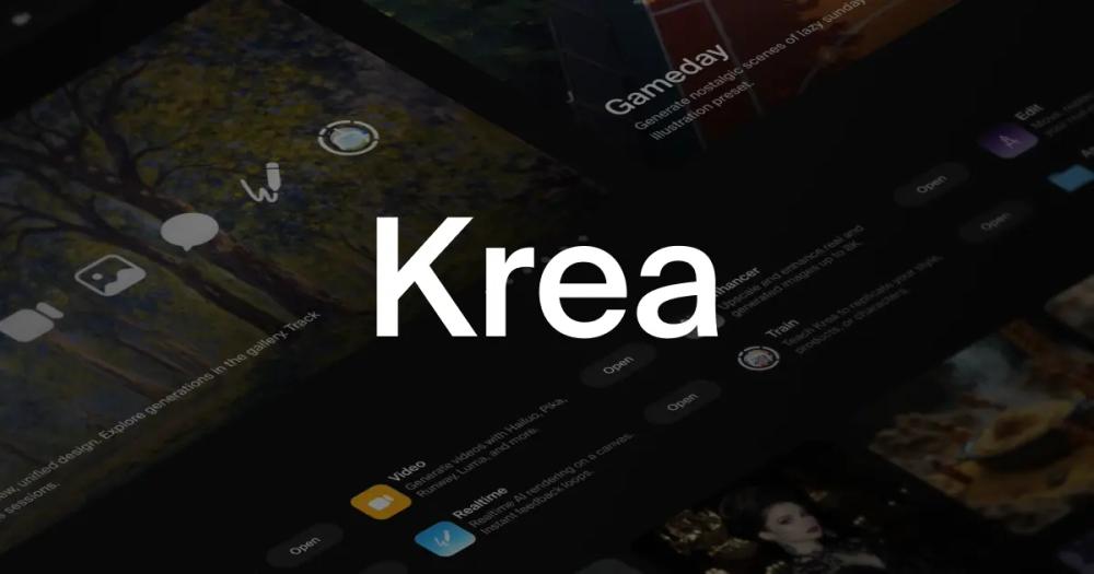 Screenshot of Krea