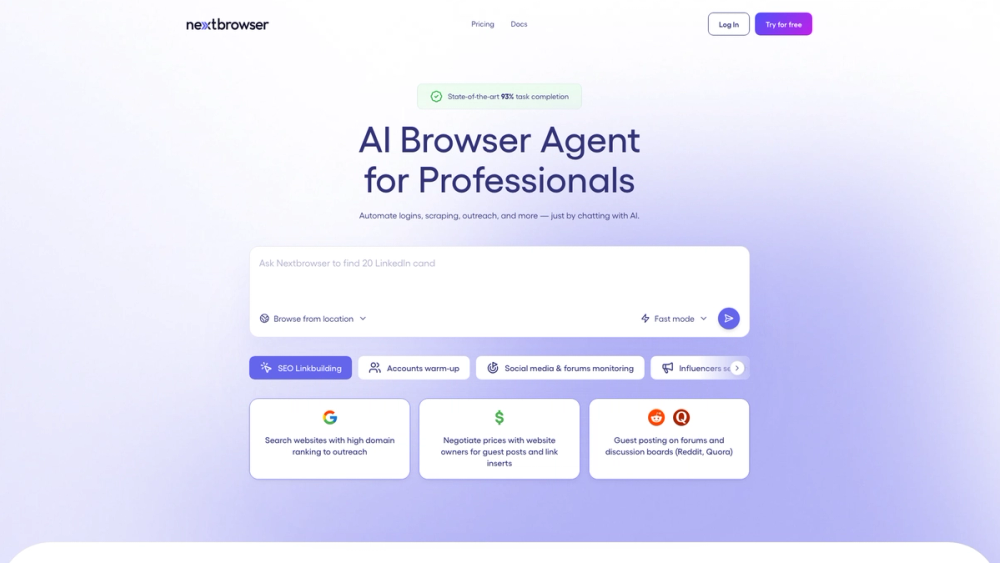 Screenshot of Nextbrowser