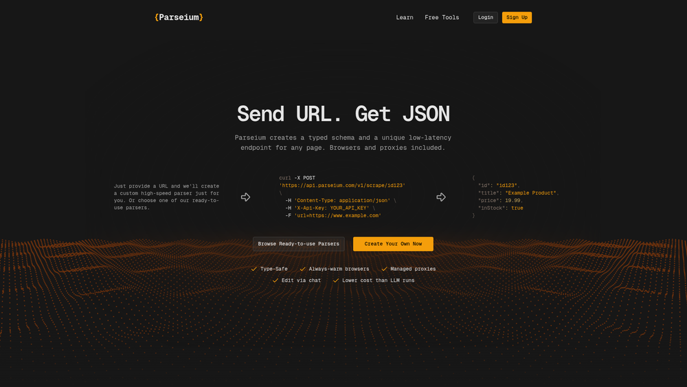 Screenshot of Parseium