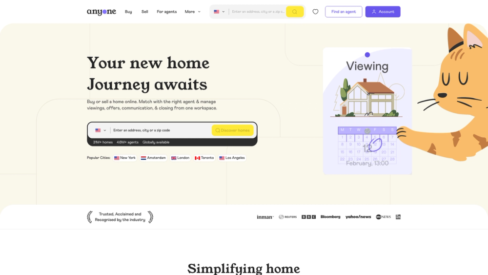 Screenshot of Anyone.com Screenshot of Anyone.com
