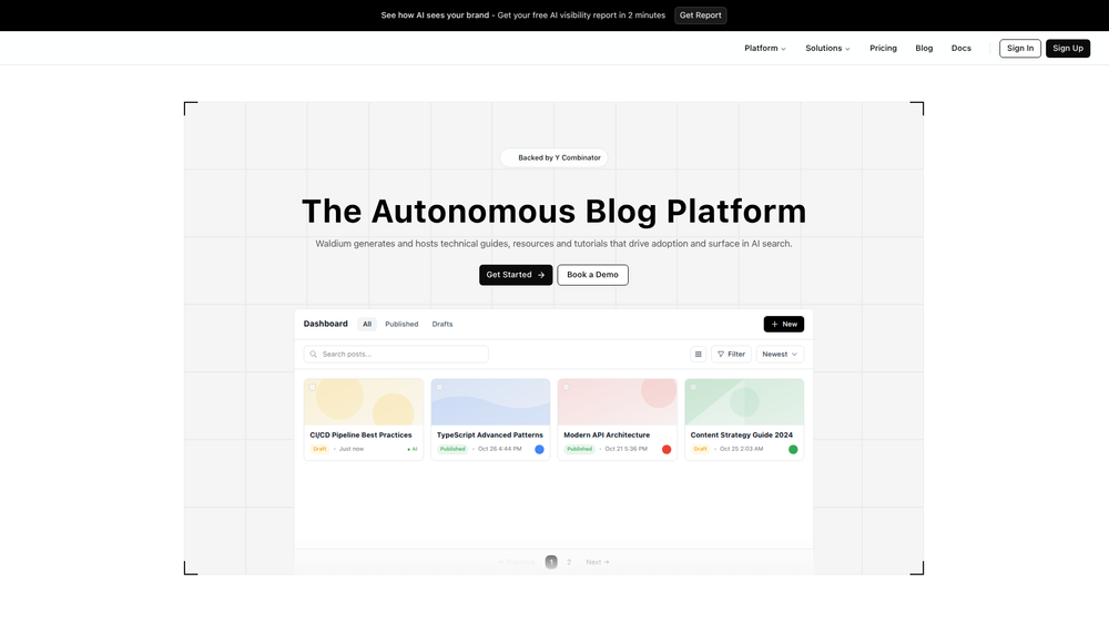 Screenshot of Waldium