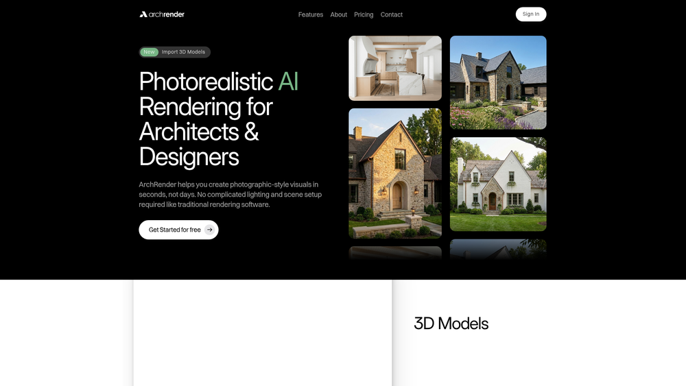 Screenshot of ArchRender