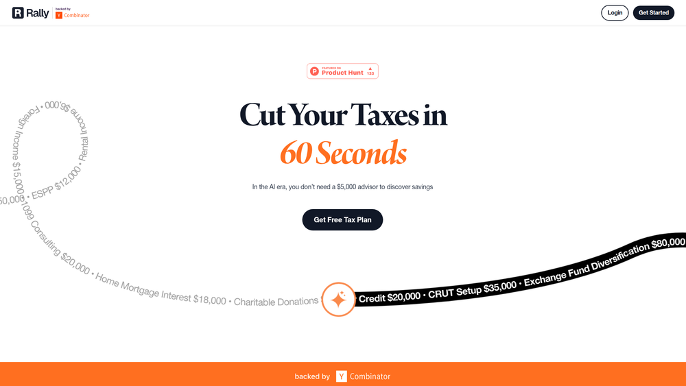 Screenshot of Rally Tax