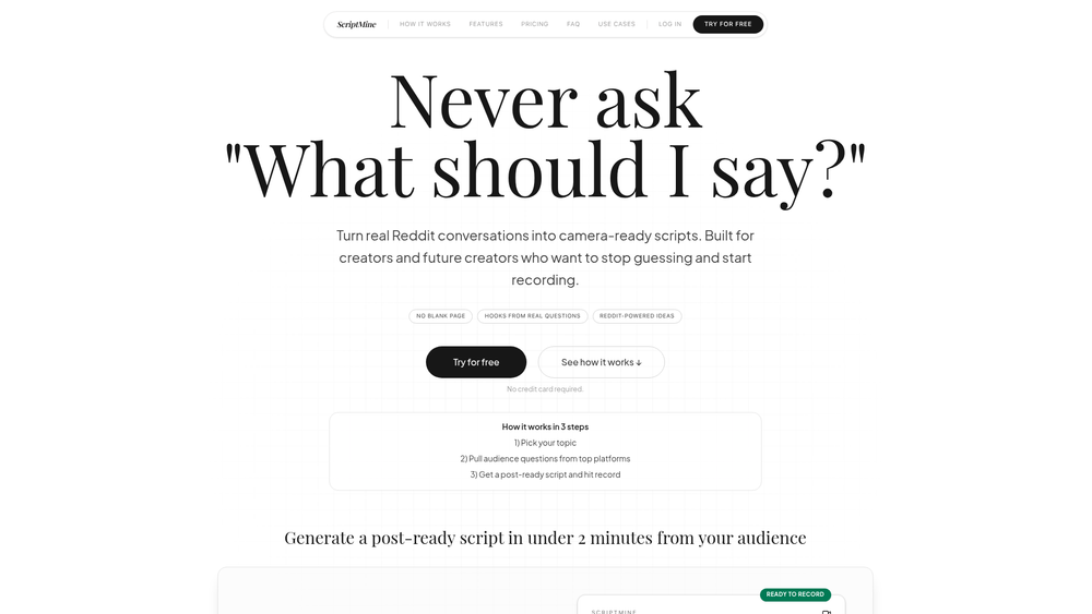 Screenshot of Scriptmine Screenshot of Scriptmine