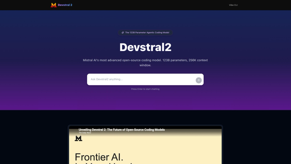 Screenshot of devstral2 Screenshot of devstral2
