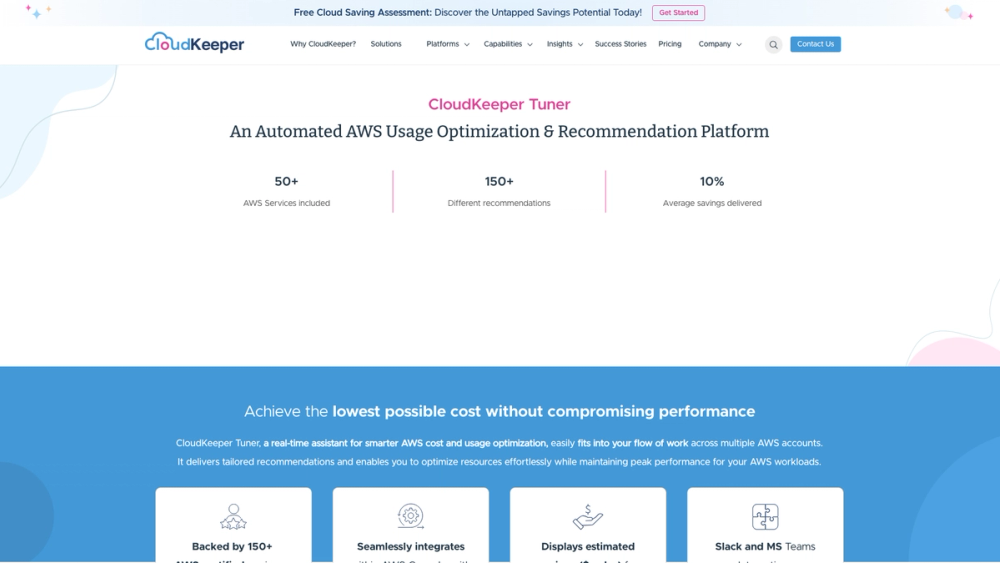 Screenshot of CloudKeeper