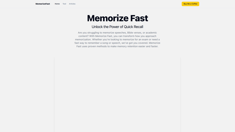 Screenshot of MemorizeFast Screenshot of MemorizeFast