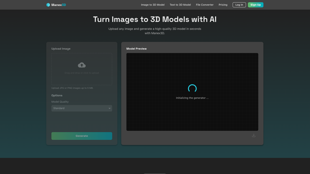 Screenshot of Manex3D