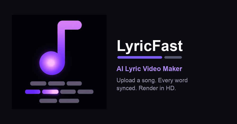 image of AI lyric video maker