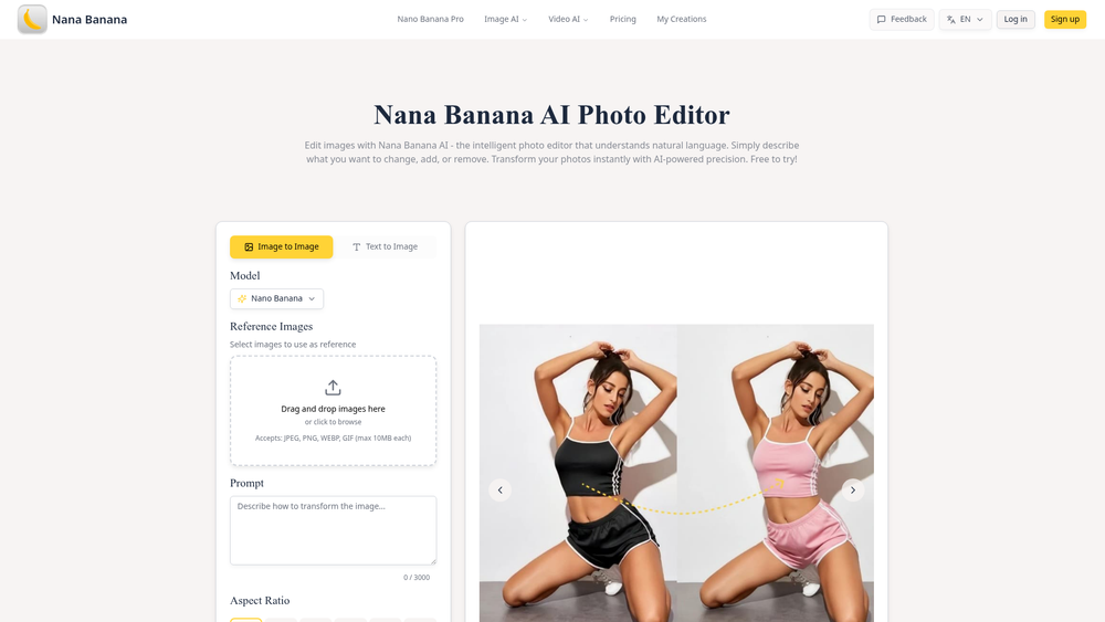 Screenshot of Nana Banana AI Photo Editor Screenshot of Nana Banana AI Photo Editor