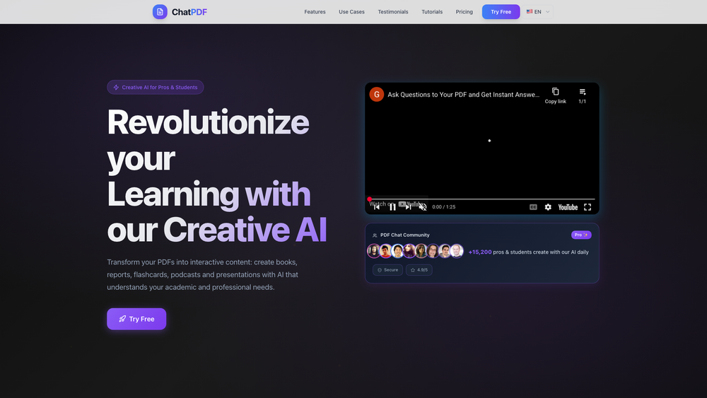 Screenshot of PDF GLAMZN AI