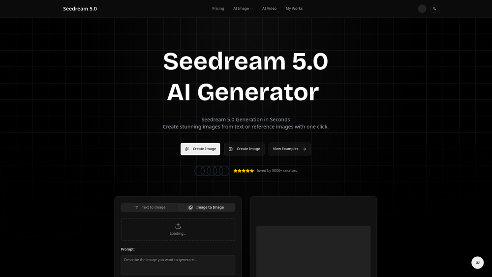 Screenshot of Seedream 5.0-1