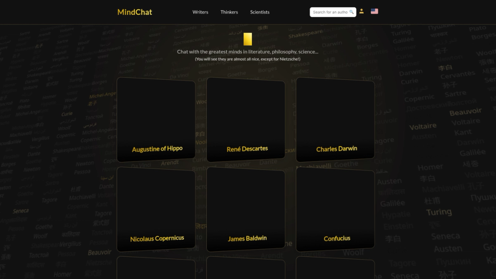 Screenshot of MindChat World