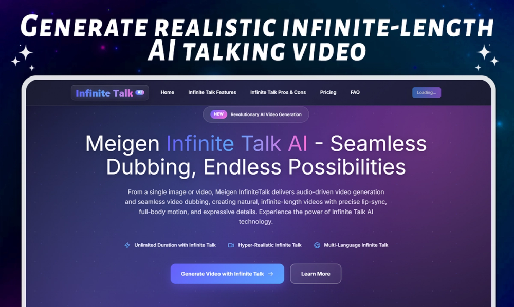 image of InfiniteTalk AI