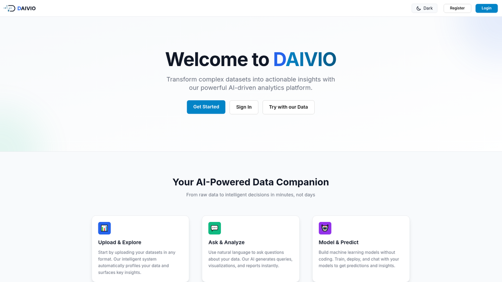 Screenshot of Daivio Screenshot of Daivio