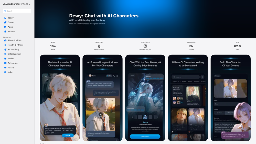 Screenshot of Dewy Chat Screenshot of Dewy Chat