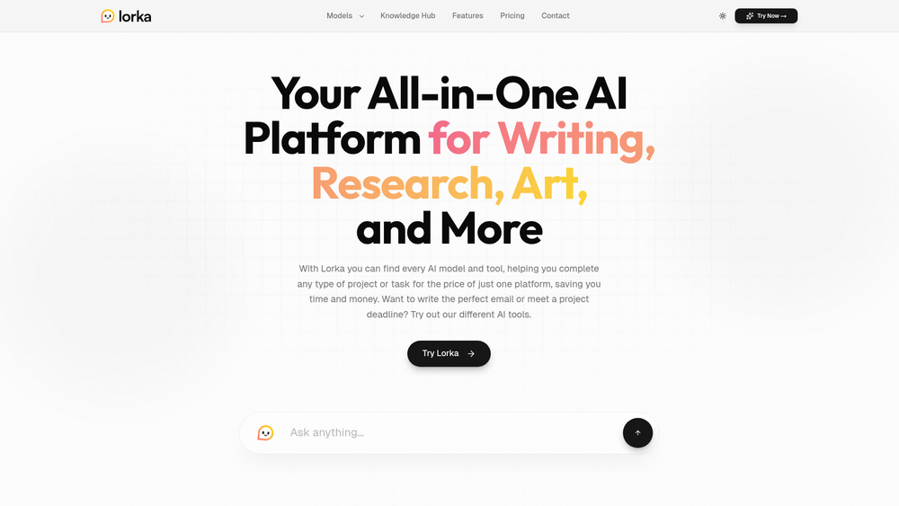 Screenshot of Lorka AI