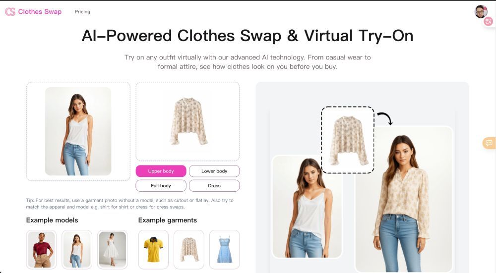image of Clothes Swap AI