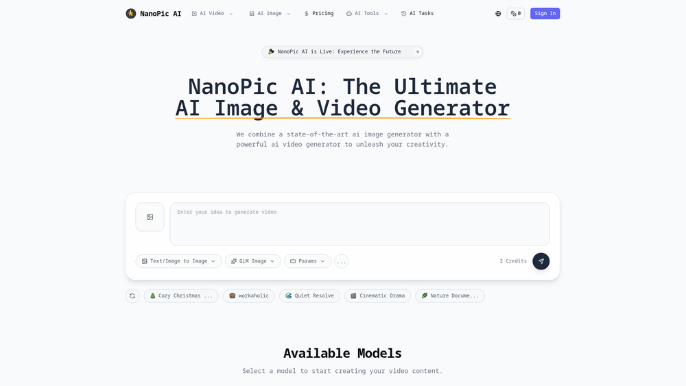 Screenshot of Nano Pic AI Screenshot of Nano Pic AI