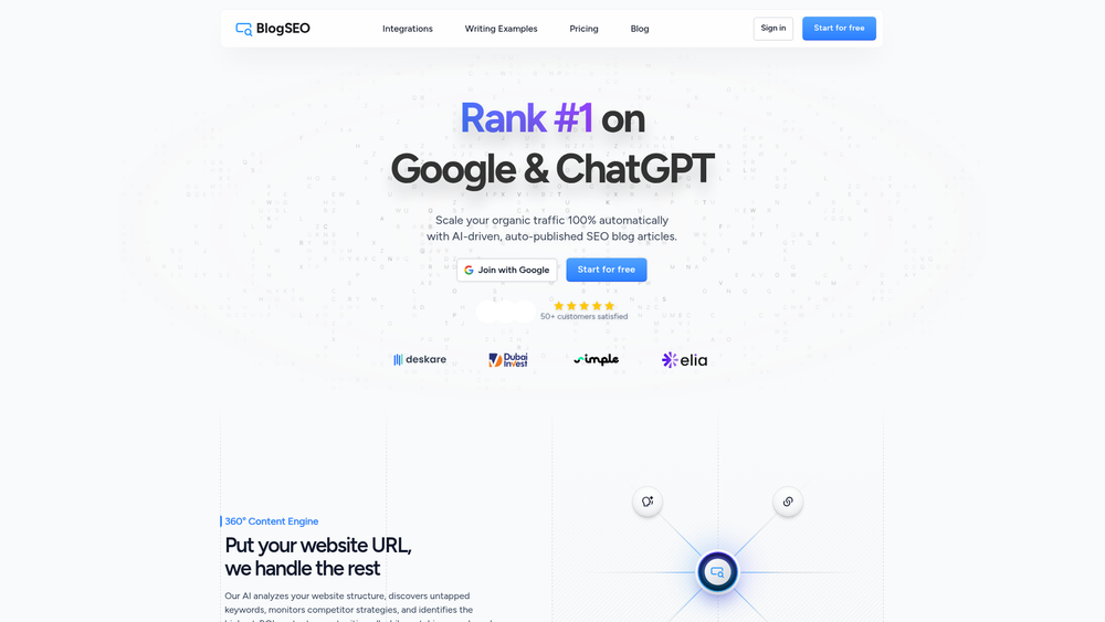 Screenshot of BlogSEO