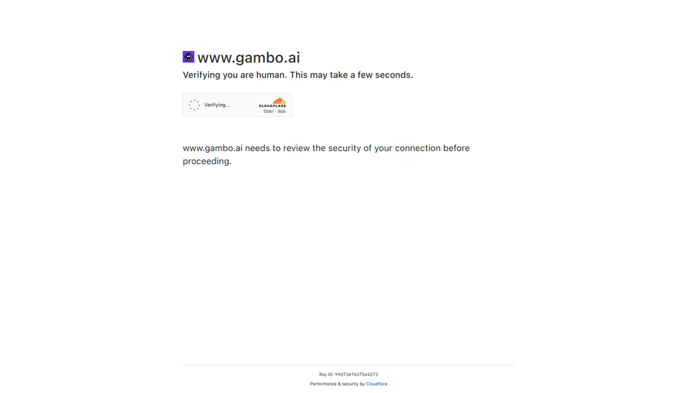 Screenshot of Gambo AI