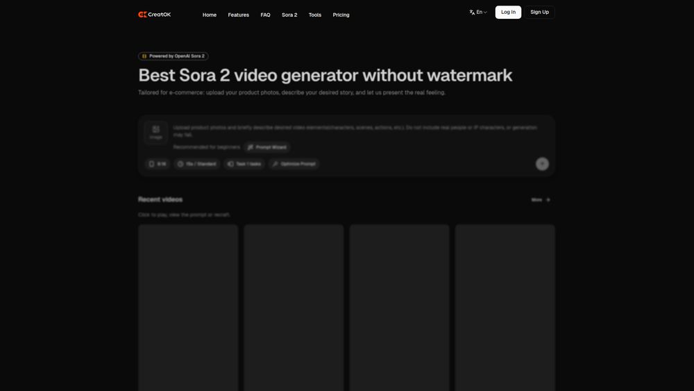 Screenshot of CreatOK.ai Screenshot of CreatOK.ai