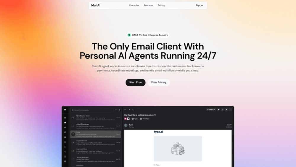 Screenshot of MailAI - AI Email Assistant