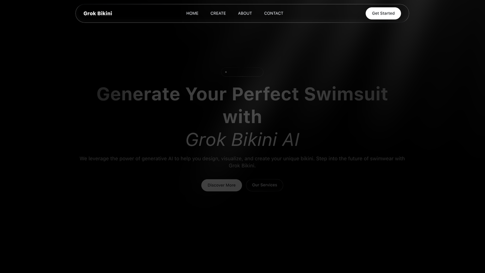 Screenshot of Grok Bikini