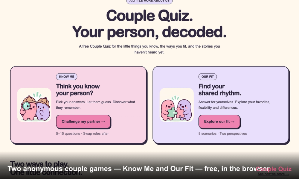 image of Couple Quiz