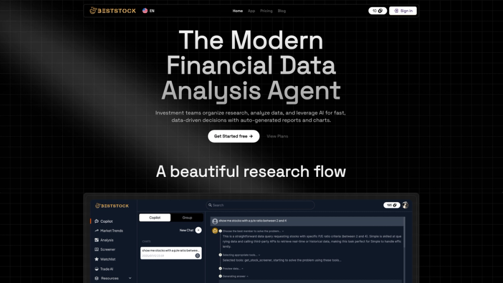 Screenshot of BestStock Screenshot of BestStock