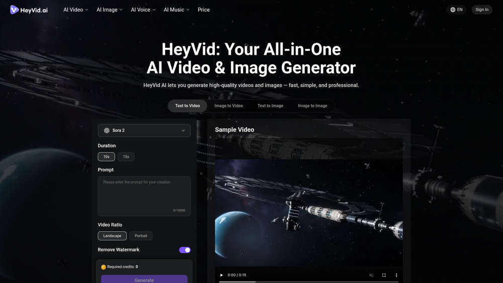 Screenshot of HeyVid Screenshot of HeyVid