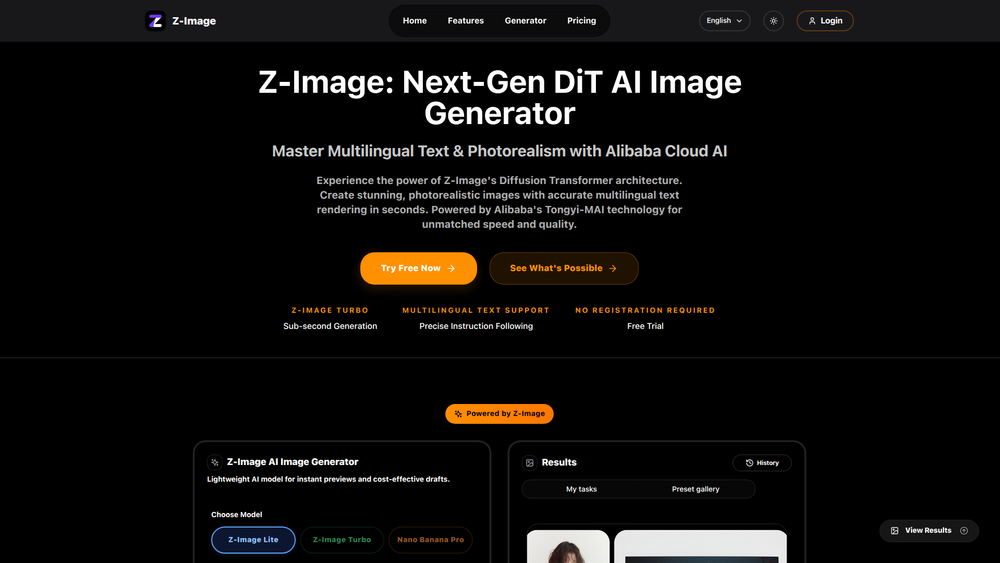 Screenshot of Z-Image - DiT AI Image Generator | 4K Photos in Milliseconds