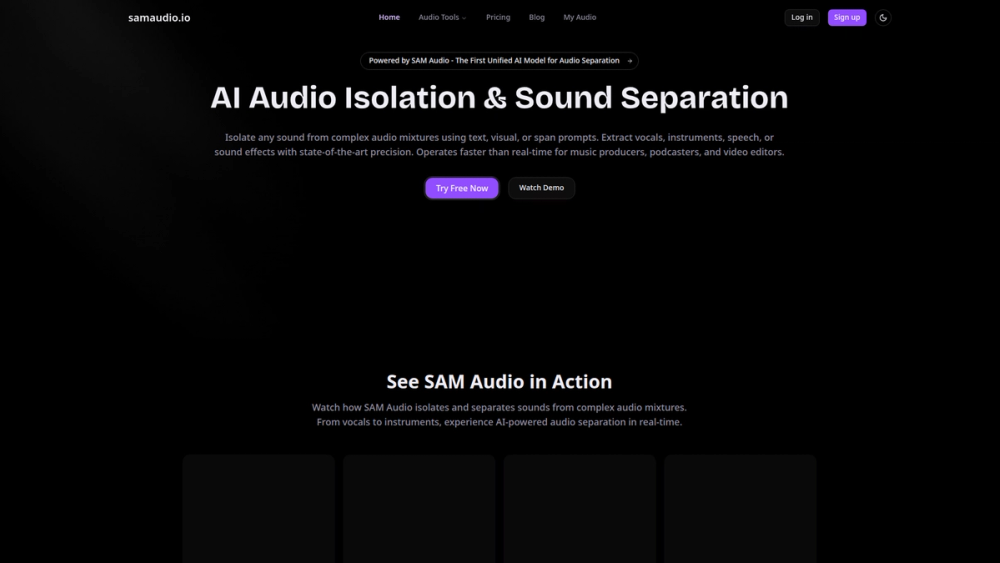 image of SAM Audio image of SAM Audio