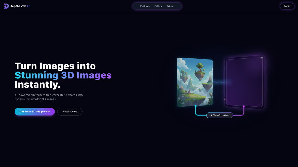 Screenshot of Depthflow AI Screenshot of Depthflow AI