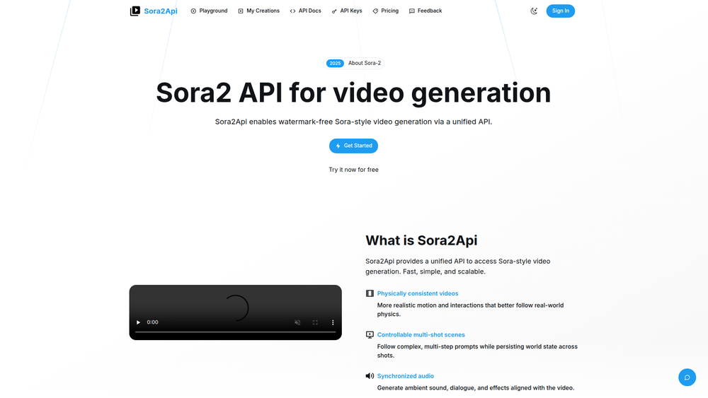 Screenshot of Most Affordable Sora2 API Screenshot of Most Affordable Sora2 API
