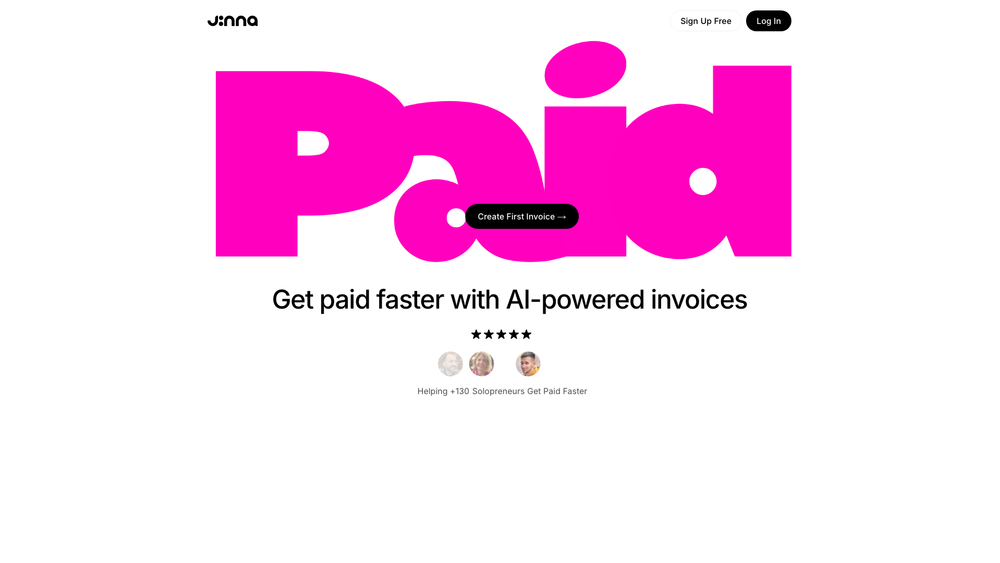 Screenshot of Jinna.ai