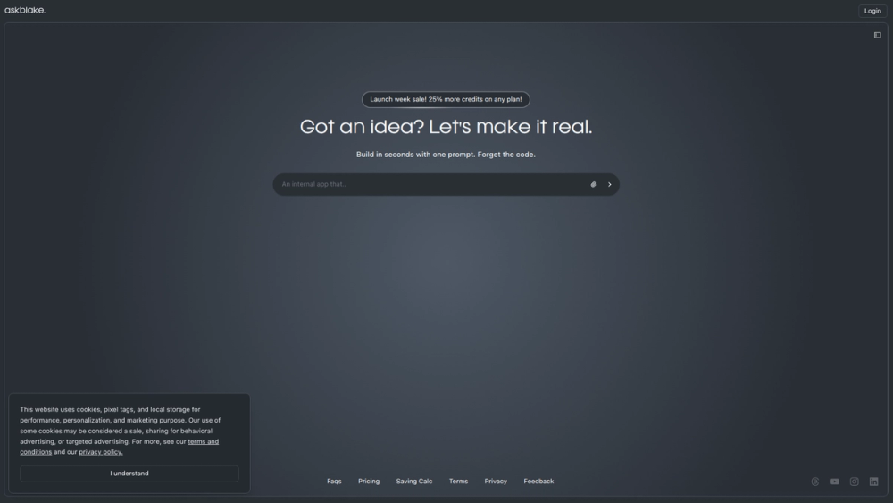 Screenshot of AskBlake Screenshot of AskBlake