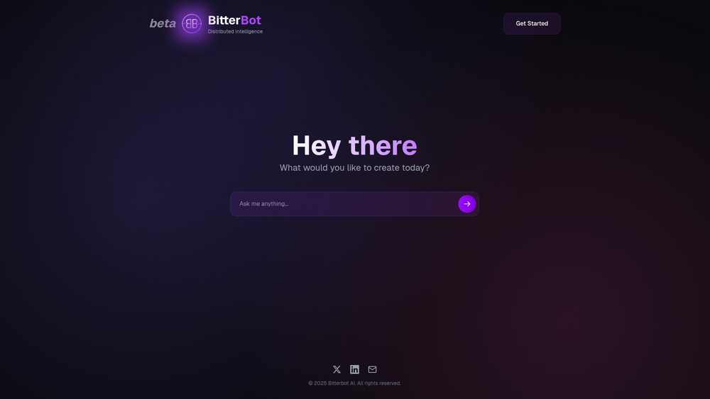 Screenshot of Bitterbot AI